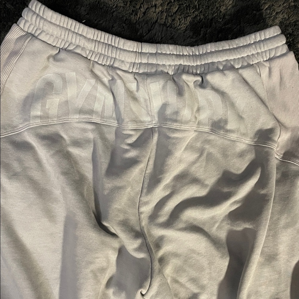 Gymshark Light Gray Track Joggers